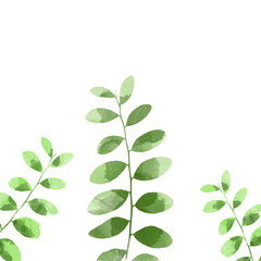 Watercolored leaves 