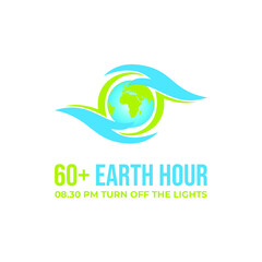 Fototapeta premium Earth Hour is a worldwide movement to encouraging individuals, communities, and businesses to turn off non-essential electric