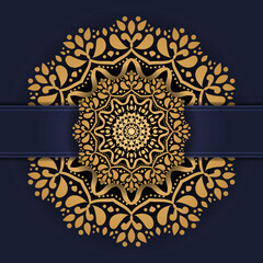 gold mandala design creative work 
