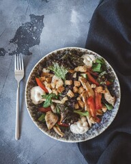 chicken with vegetables