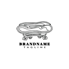 chair logo cartoon icon design template black isolated vector