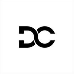 dc logo design vector - obrazy, fototapety, plakaty