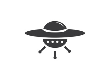 Fototapeta na wymiar UFO icon on white background for website, application, printing, document, poster design,etc. vector EPS10 