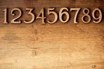 numbers set, one to nine