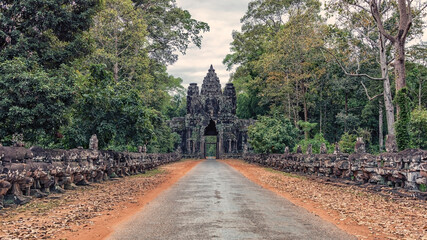 Bayon temple in Siem Reap, Cambodia