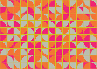 Abstract Geometric Pattern generative computational art illustration