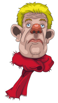 Personnage enrhum&eacute; ou gripp&eacute;