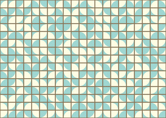 Fototapeta premium Abstract Geometric Pattern generative computational art illustration