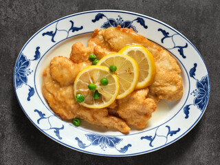 Pollo al limón chino