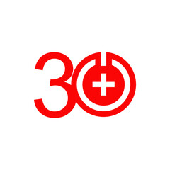 Obraz premium 30 Years Anniversary Vector Template