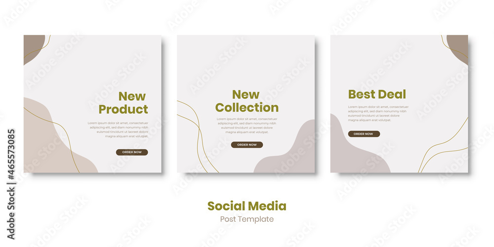 Poster social media stories and post creative vector set. background template with copy space for text and 