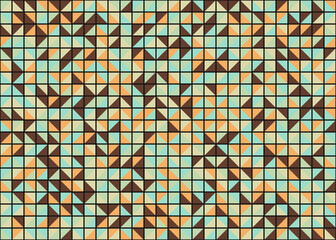 Fototapeta premium Abstract Geometric Pattern generative computational art illustration