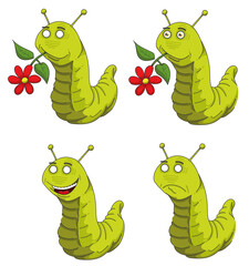 Chenille ou ver expressif