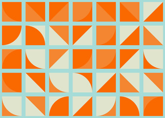 Abstract Geometric Pattern generative computational art illustration