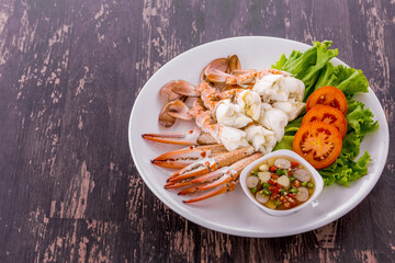 Steamed crabs favorite seafood