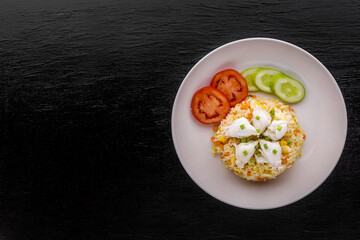 Crab meat fried rice