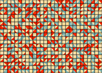 Abstract Geometric Pattern generative computational art illustration