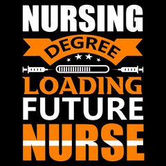 Naklejka na ściany i meble Nurse degree loading future nurse