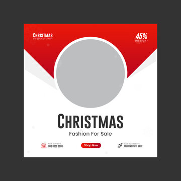 Christmas Social Media Post Design Or Christmas Sale Instagram Post