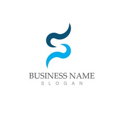 Obraz na płótnie Canvas Business corporate S letter logo