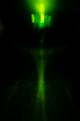 緑色の不思議な光