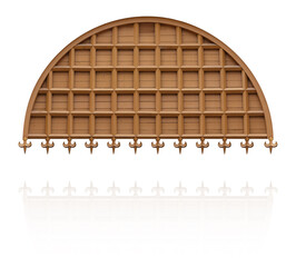 Lifting gothic gate isolated on white background. Design element with clipping path