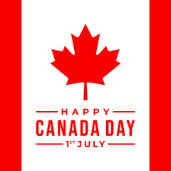 Canada day vector template. 1st july