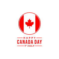 Fototapeta na wymiar Canada day vector template. 1st july