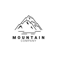 Mountain Adventure Traveling logo design inspiration