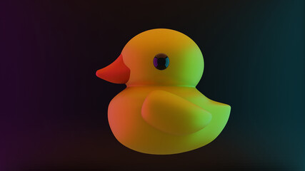 3D model of rubber ducks  