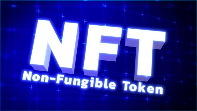 NFTのイメージ　暗号通貨　アート　4K　loop