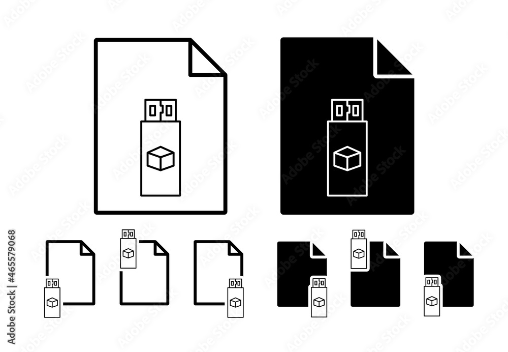 Poster storage, block chain vector icon in file set illustration for ui and ux, website or mobile applicati