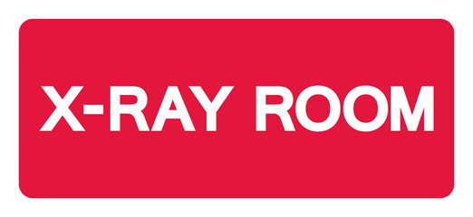 X-Ray Room Symbol Sign, Vector Illustration, Isolate On White Background Label. EPS10