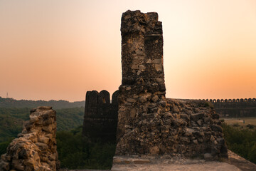 Rohtas fort architecture with beautiful nature