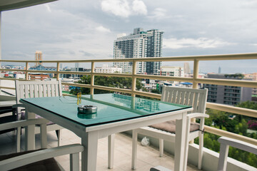 Fototapeta premium Balcony in Pattaya, Thailand