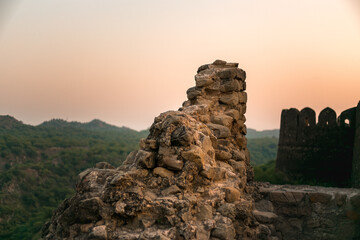 Rohtas fort architecture with beautiful nature