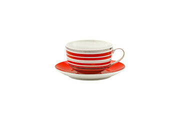 Cup of free space and white background. 