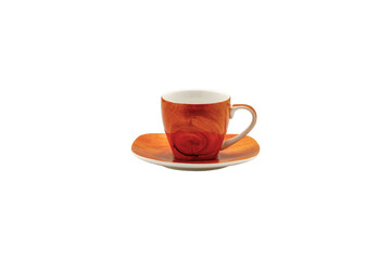 Cup of free space and white background. 