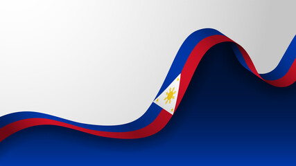 EPS10 Vector Patriotic Background with Philippines flag colors. An element of impact for the use you want to make of it.