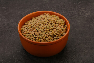 Vegan cuisine - Dry lentil heap