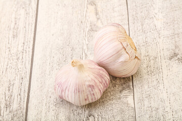 Fresh ripe and tasty garlic
