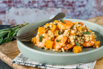 Pearl barley risotto