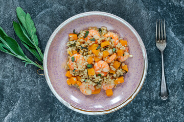 Pearl barley risotto