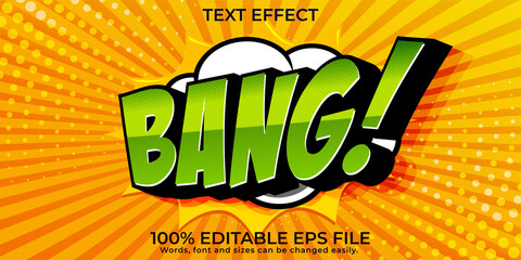 Comic style 3d text effect
