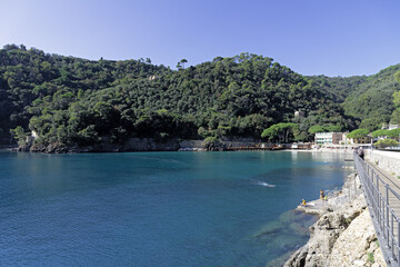 Panoramic view of the bay of Paraggi