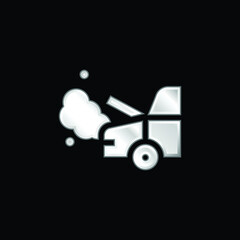 Bonnet silver plated metallic icon