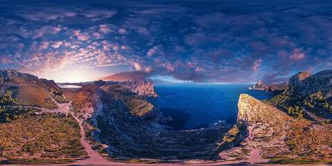 the north of Majorca island Spain 360° x 180° vr airpano