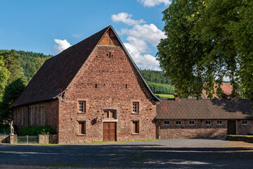 Das ehemalige Benediktinerkloster in Schlüchtern in Hessen in Deutschland 