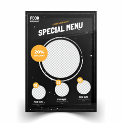 food restaurant flyer template vector eps template