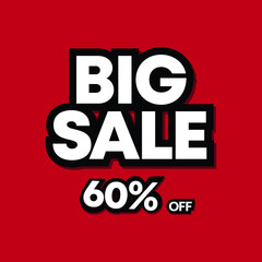Big sale 60% off, offer, promotion, summer